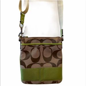 Coach signature crossbody bag